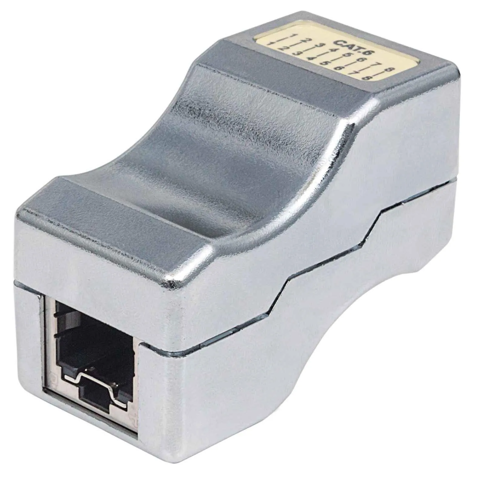 Adapter spojnica Intellinet Cat6 Inline Coupler Type 8P8C (Ž) na 8P8C (Ž) FTP funkcija zaključavanja metalik 790802