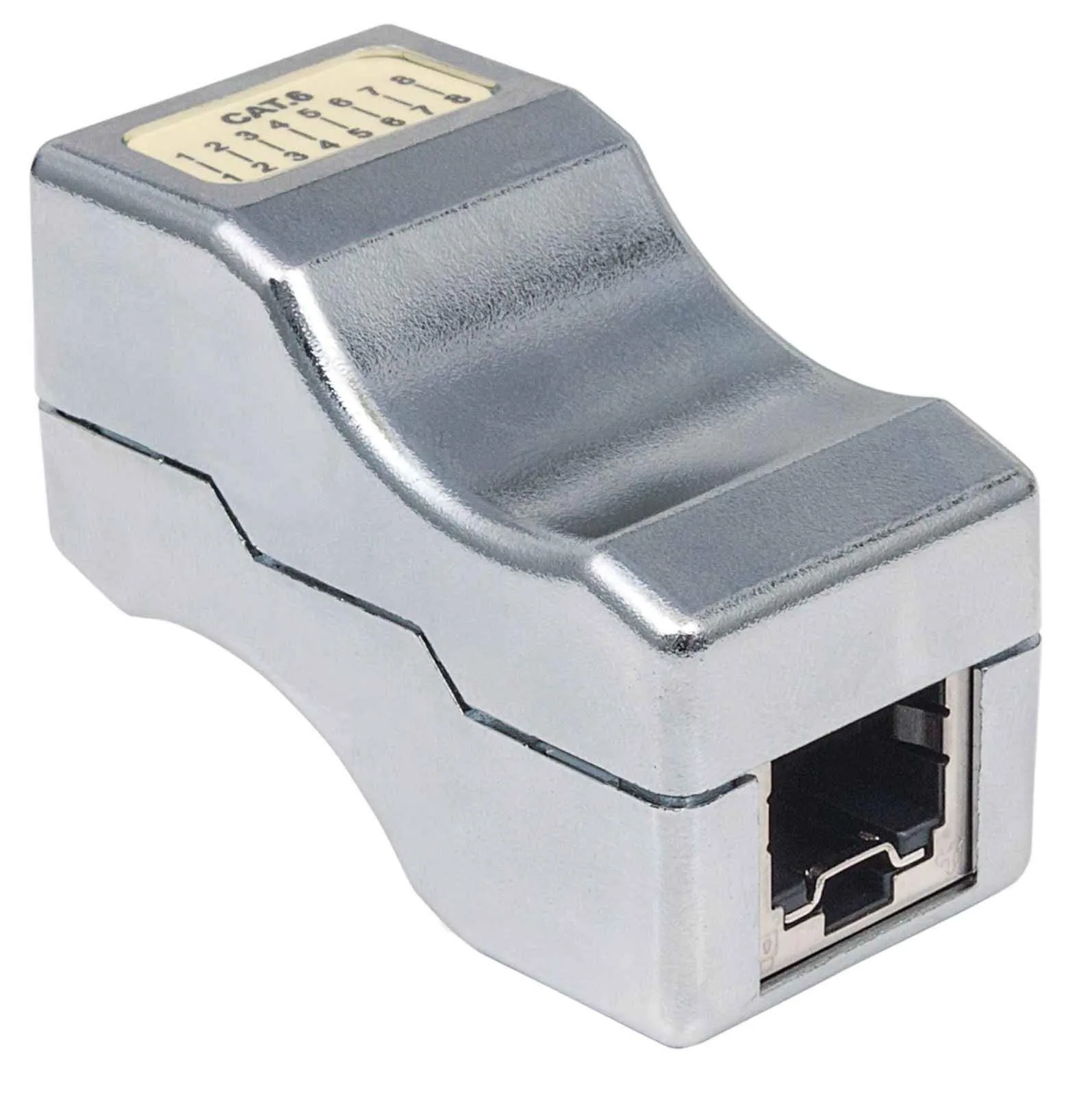 Adapter spojnica Intellinet Cat6 Inline Coupler Type 8P8C (Ž) na 8P8C (Ž) FTP funkcija zaključavanja metalik 790802