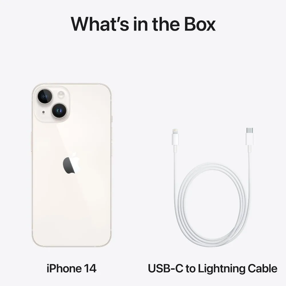 Mobitel Smartphone Apple iPhone 14 128GB - Starlight (MPUR3RX/A)