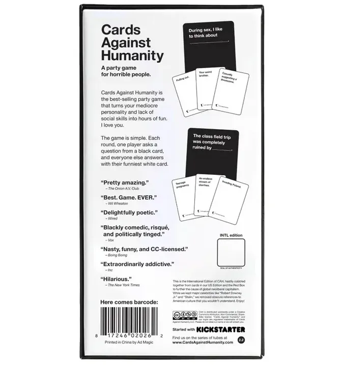 Cards Against Humanity: International Edition