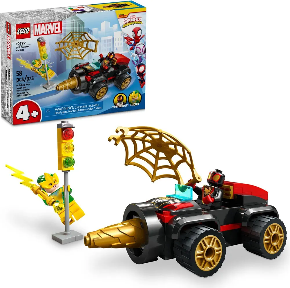 Set LEGO kocke Super Heroes Marvel Spidey Drill Spinner Vehicle (10792)