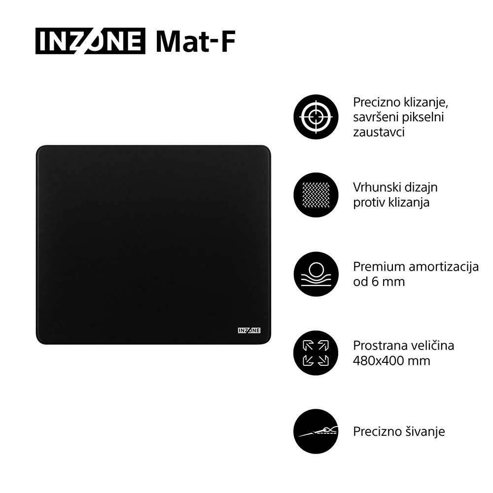 Gaming podloga za miš SONY INZONE Mat-F 900 crna