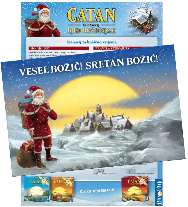 Dodatak za društvenu igru Kosmos Settlers of Catan ekspanzija Scenarij Djed Božičnjak (HR)