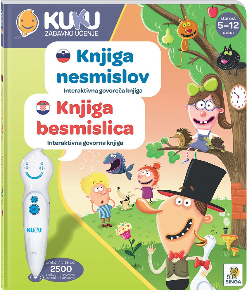Interaktivna govorna knjiga Kuku Knjiga besmislica (bez olovke)