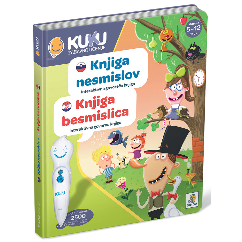 Interaktivna govorna knjiga Kuku Knjiga besmislica (bez olovke)