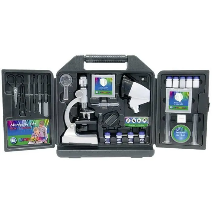 Bresser Junior Pack microscope Biotar, 300x-1200x, avec valise
