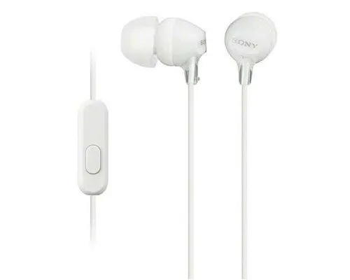 In ear slušalice s mikrofonom SONY MDR-EX110APW bijele