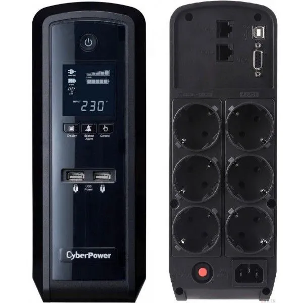 UPS CyberPower 1300VA/780W CP1300EPFCLCD line-int. Euro desktop