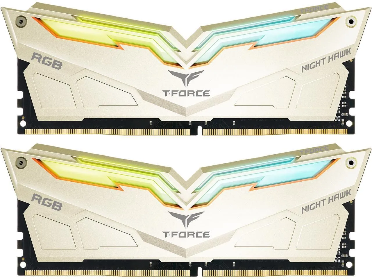 RAM memorija za PC Team Group Night Hawk Legend Gold RGB DDR4 16GB (2x8GB) 3200MHz CL14 1.35V TF7D416G3200HC14ADC01